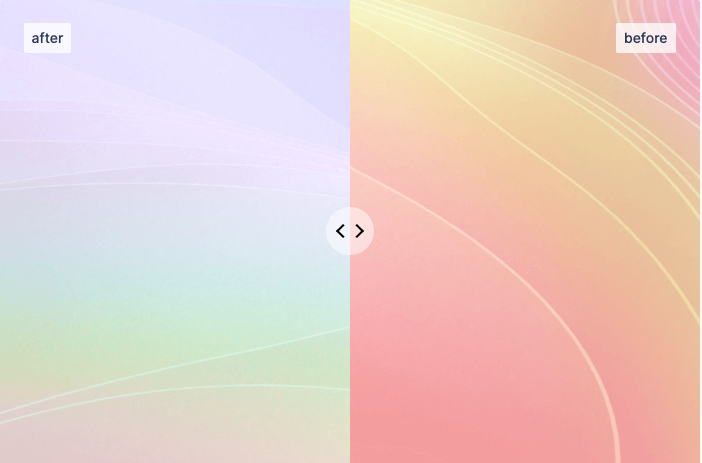 Control de slider de imagen antes y despues Webflow